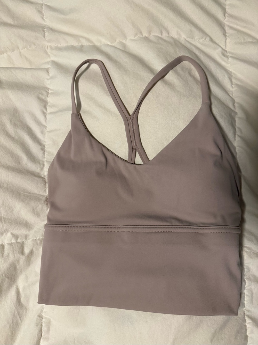 CRZ YOGA Seamless V-Neck Racerback Bralette - Mauve